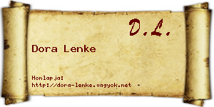 Dora Lenke névjegykártya